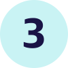 Number three icon