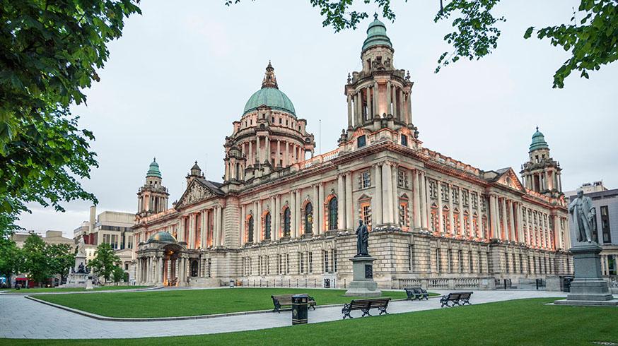 Belfast City Hall in the daytime