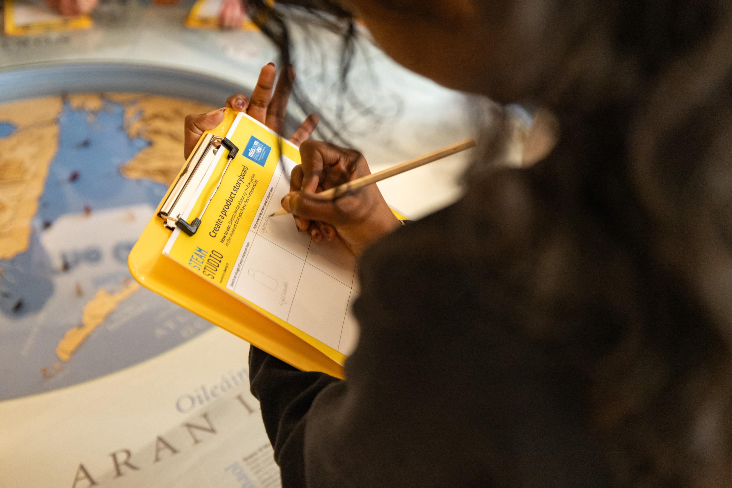 Picture of student drawing
